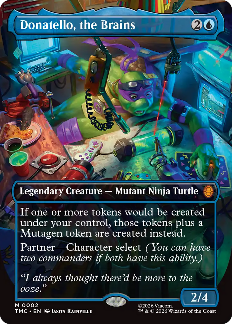 Donatello, the Brains (Borderless) [Teenage Mutant Ninja Turtles Commander] | Magic Magpie