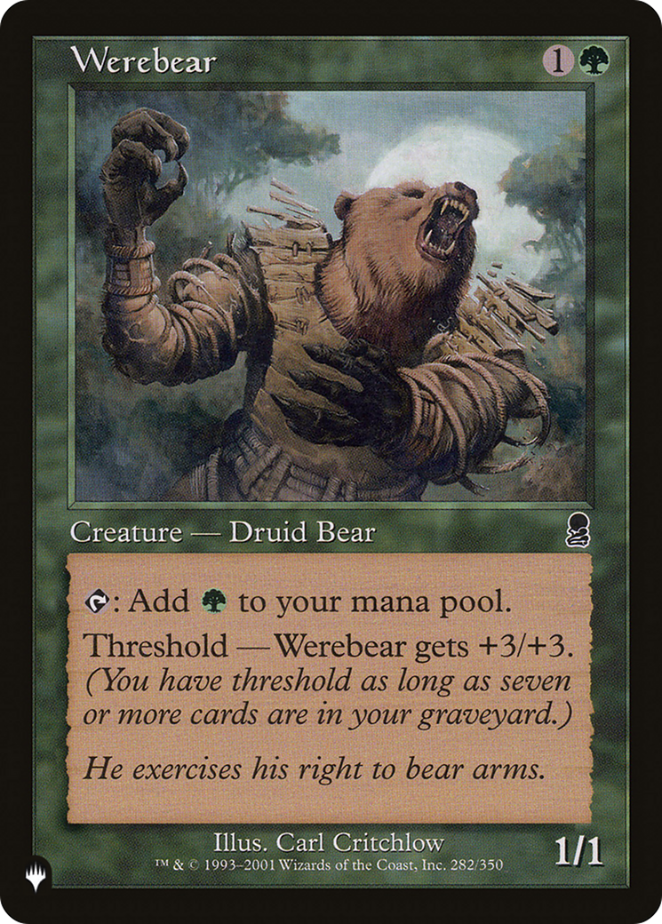 Werebear [The List Reprints] | Magic Magpie