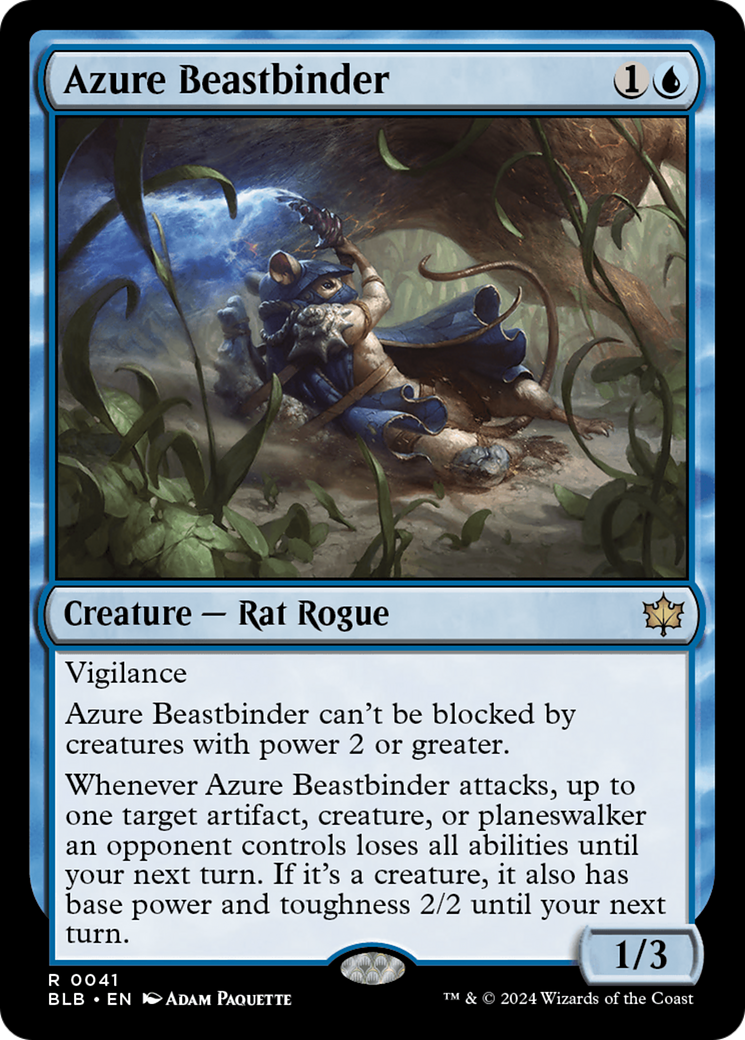 Azure Beastbinder [Bloomburrow] | Magic Magpie