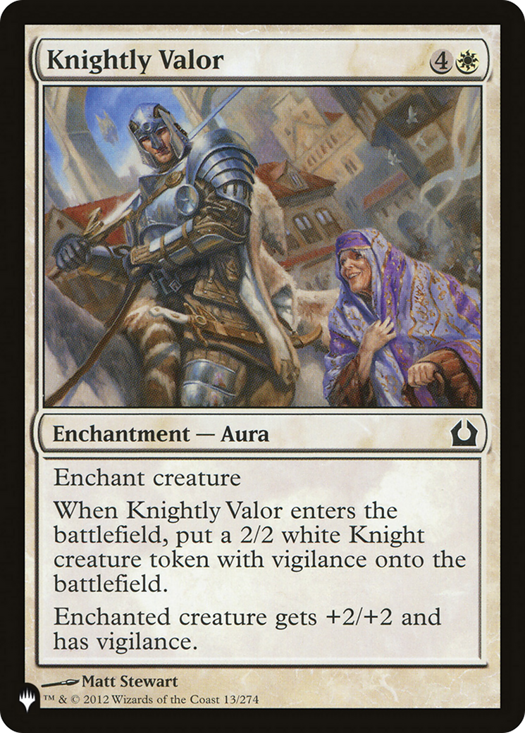 Knightly Valor [The List Reprints] | Magic Magpie