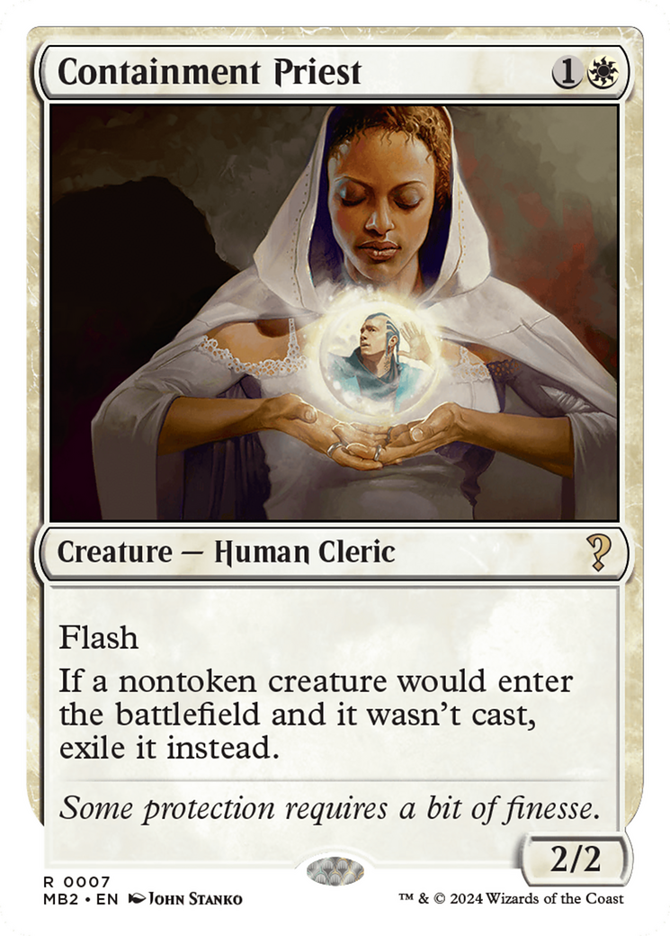 Containment Priest (White Border) [Mystery Booster 2] | Magic Magpie