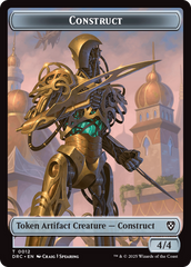 Construct // Golem (0013) Double-Sided Token [Aetherdrift Tokens] | Magic Magpie