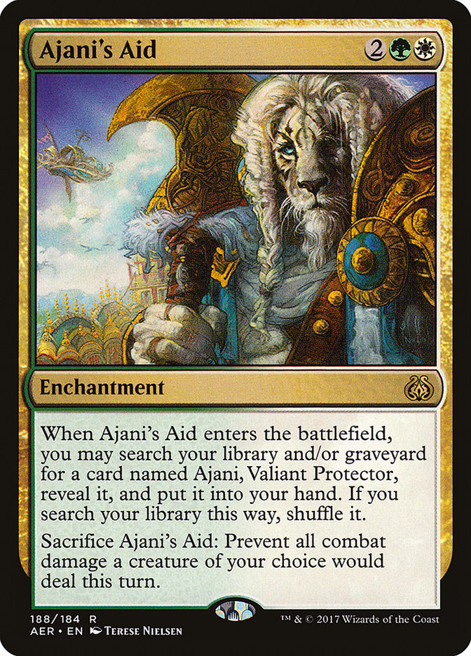 Ajani's Aid [Aether Revolt] | Magic Magpie