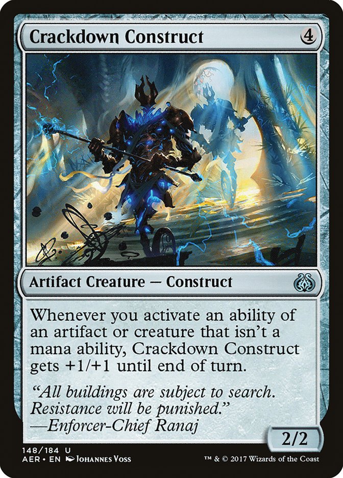 Crackdown Construct [Aether Revolt] | Magic Magpie