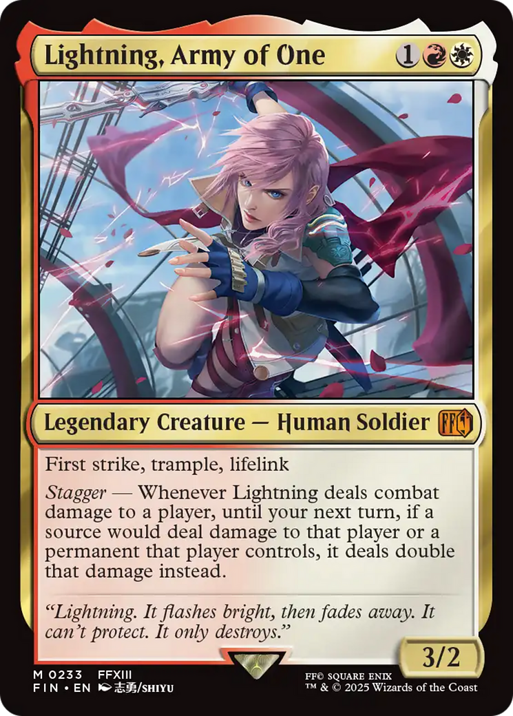 Lightning, Army of One [FINAL FANTASY] | Magic Magpie