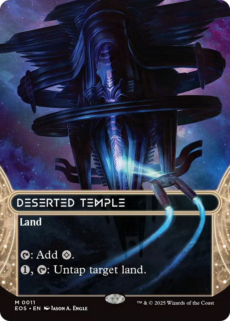 Deserted Temple (0011) (Borderless) [Edge of Eternities: Stellar Sights] | Magic Magpie
