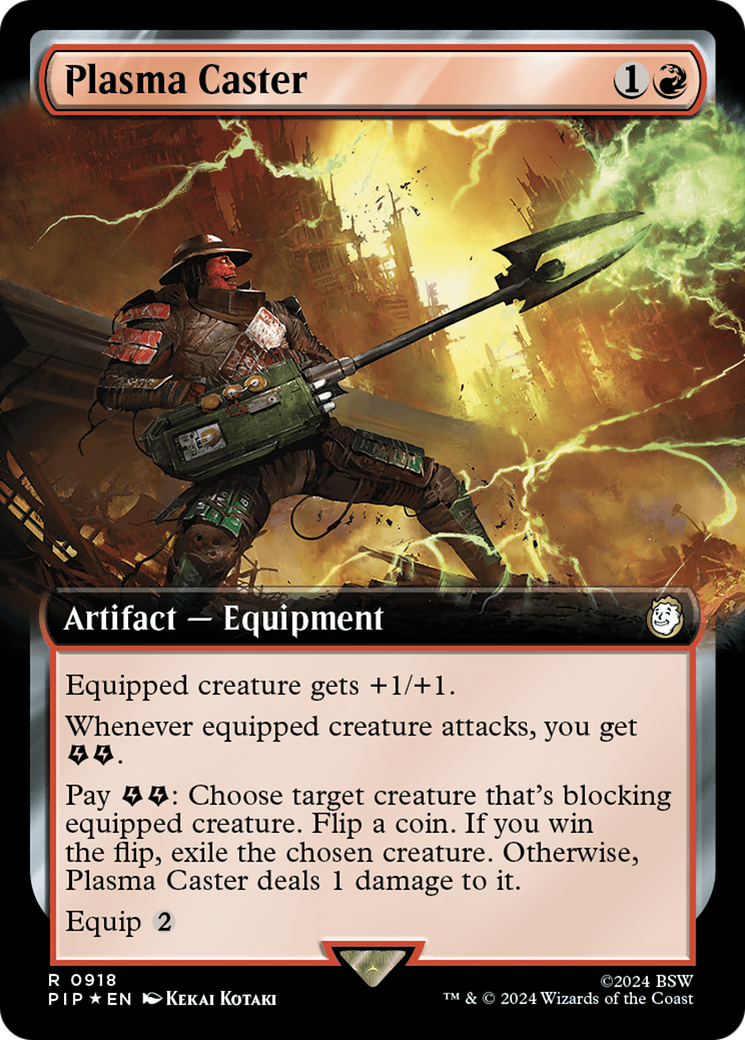 Plasma Caster (Extended Art) (Surge Foil) [Fallout] | Magic Magpie