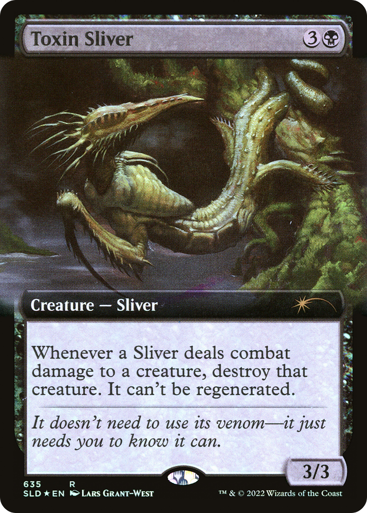 Toxin Sliver (Extended Art) [Secret Lair Drop Promos] | Magic Magpie