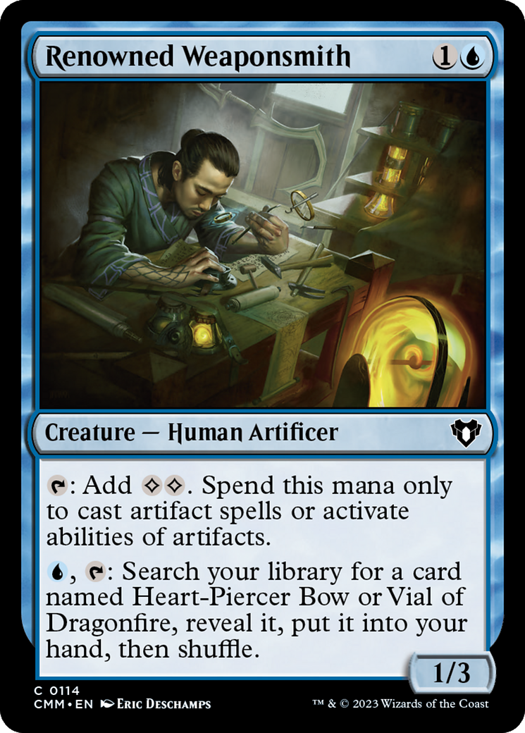 Renowned Weaponsmith [Commander Masters] | Magic Magpie