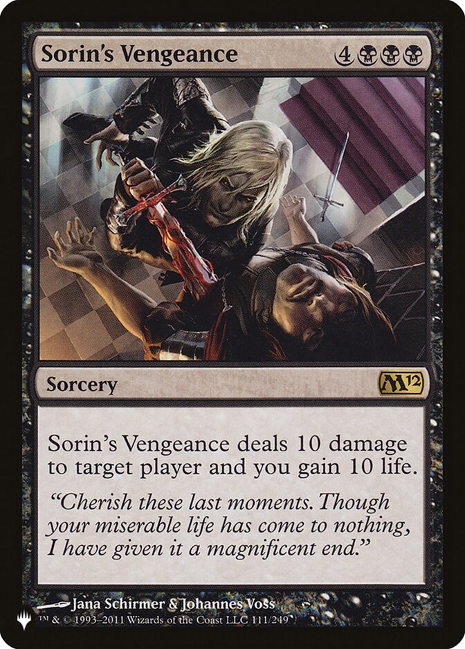 Sorin's Vengeance [The List] | Magic Magpie