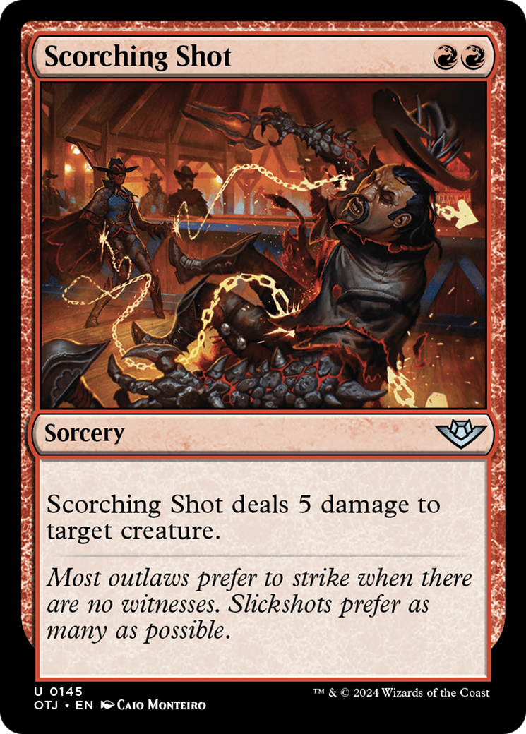Scorching Shot [Outlaws of Thunder Junction] | Magic Magpie