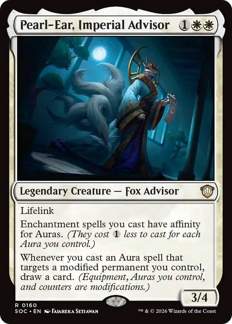 Pearl-Ear, Imperial Advisor [Secrets of Strixhaven Commander] | Magic Magpie
