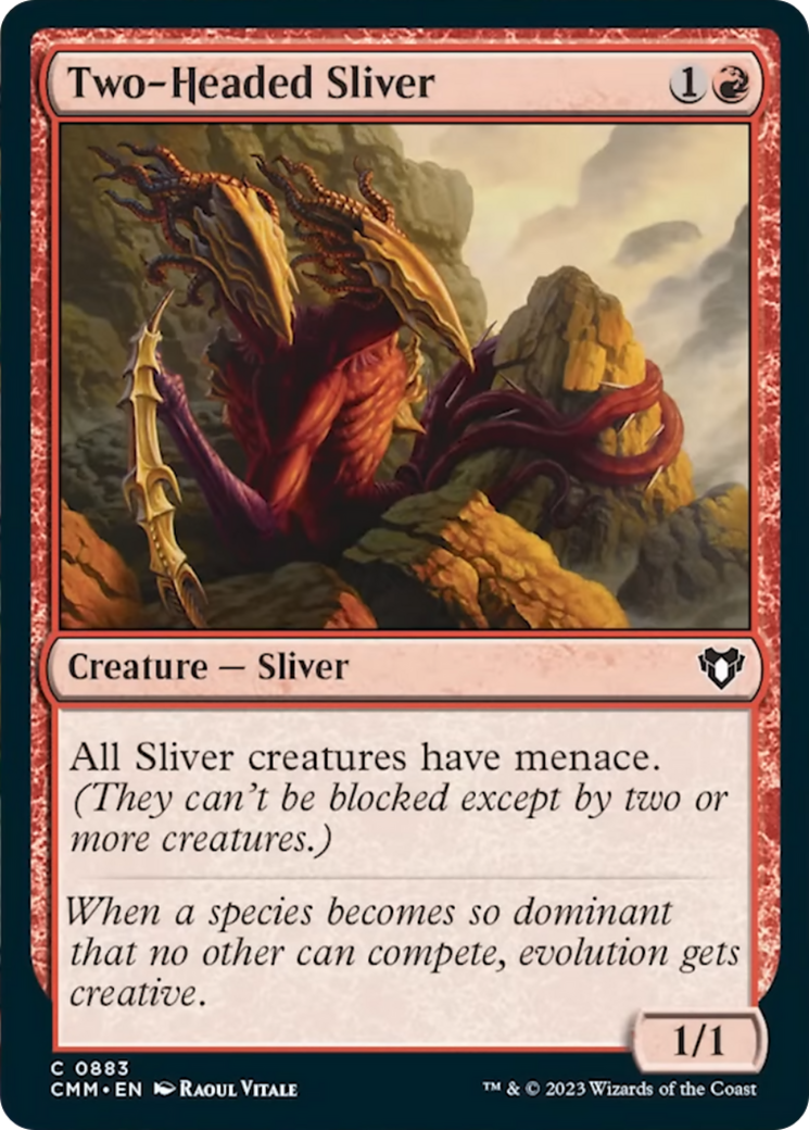 Two-Headed Sliver [Commander Masters] | Magic Magpie