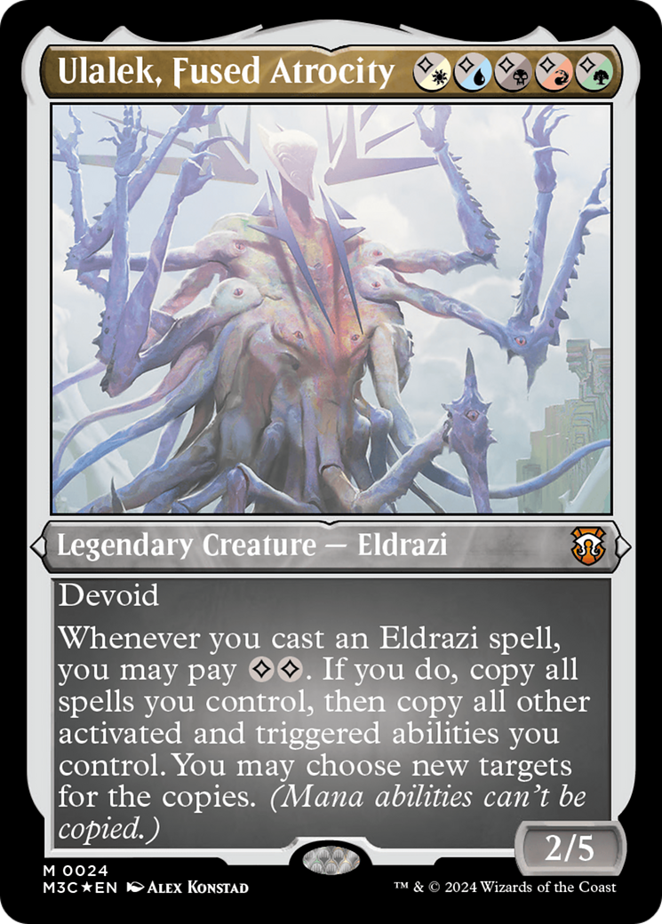 Ulalek, Fused Atrocity (Foil Etched) [Modern Horizons 3 Commander] | Magic Magpie