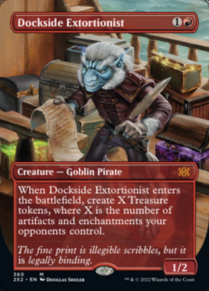 Dockside Extortionist (Borderless Alternate Art) [Double Masters 2022] | Magic Magpie