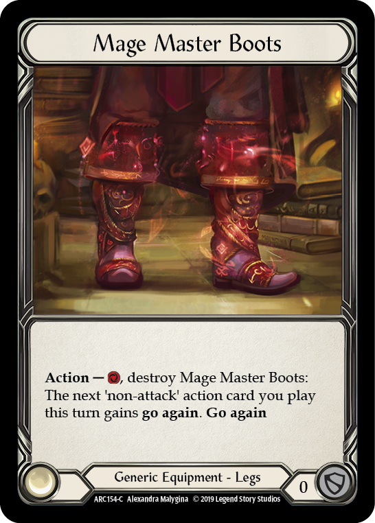 Mage Master Boots [ARC154-C] (Arcane Rising)  1st Edition Cold Foil | Magic Magpie