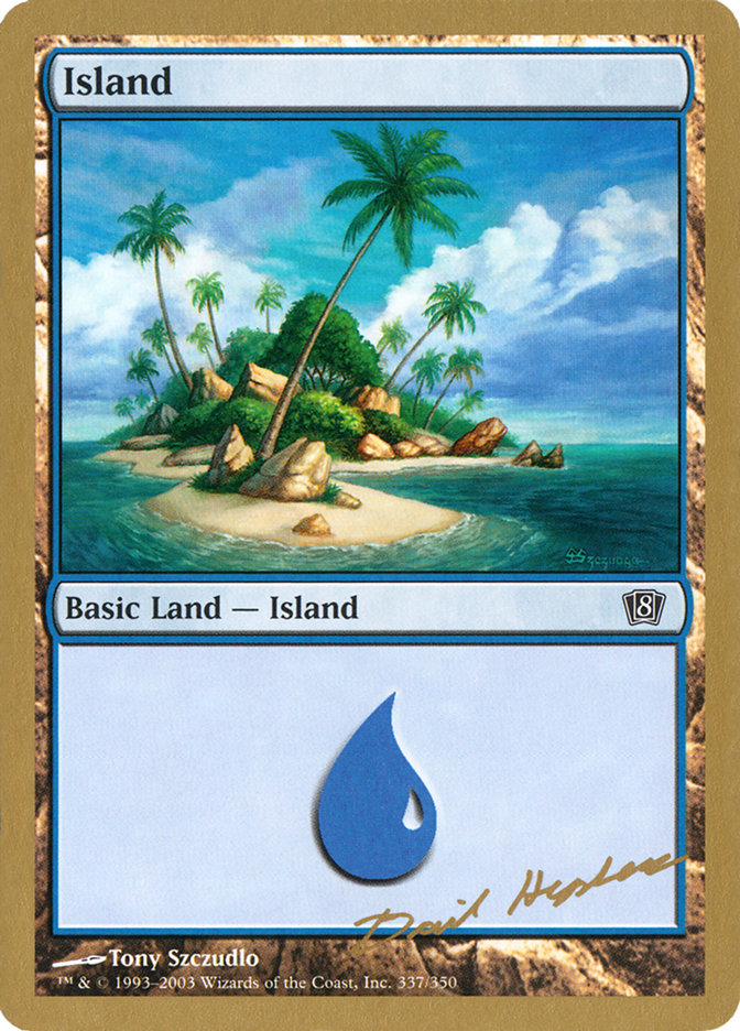 Island (dh337) (Dave Humpherys) [World Championship Decks 2003] | Magic Magpie