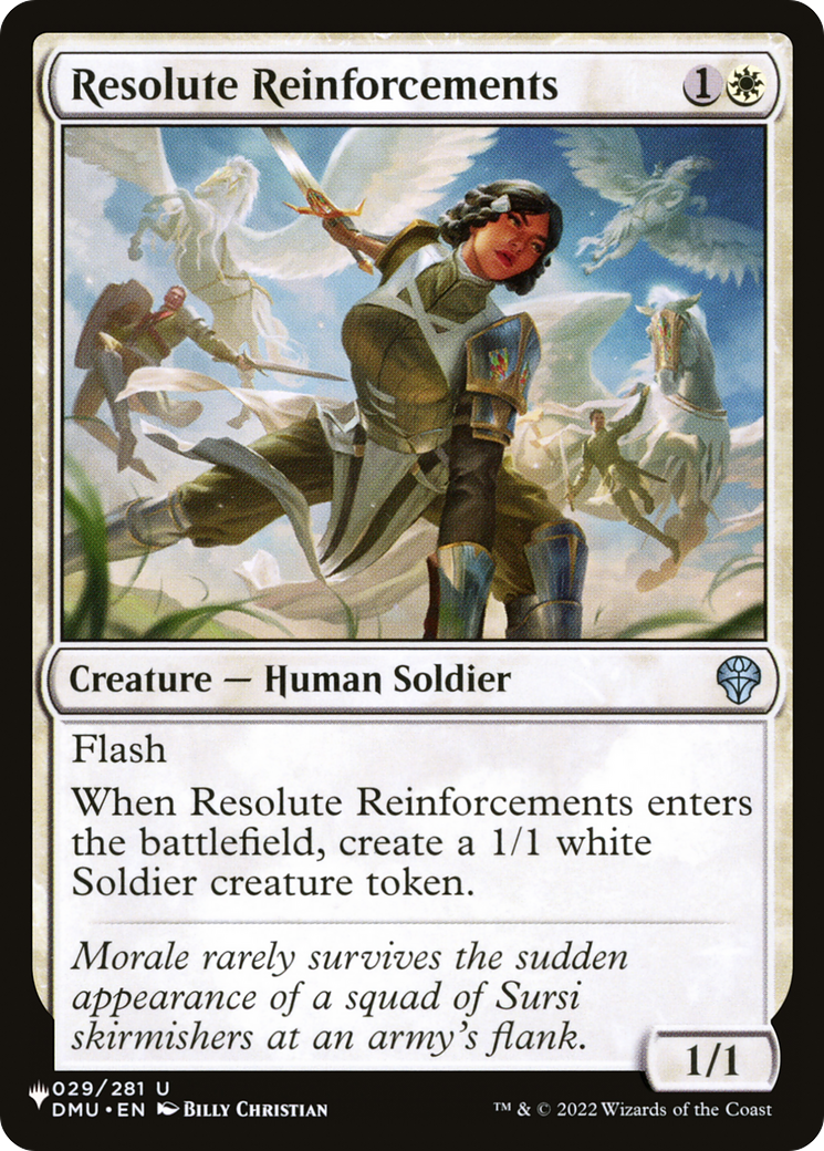 Resolute Reinforcements [The List] | Magic Magpie