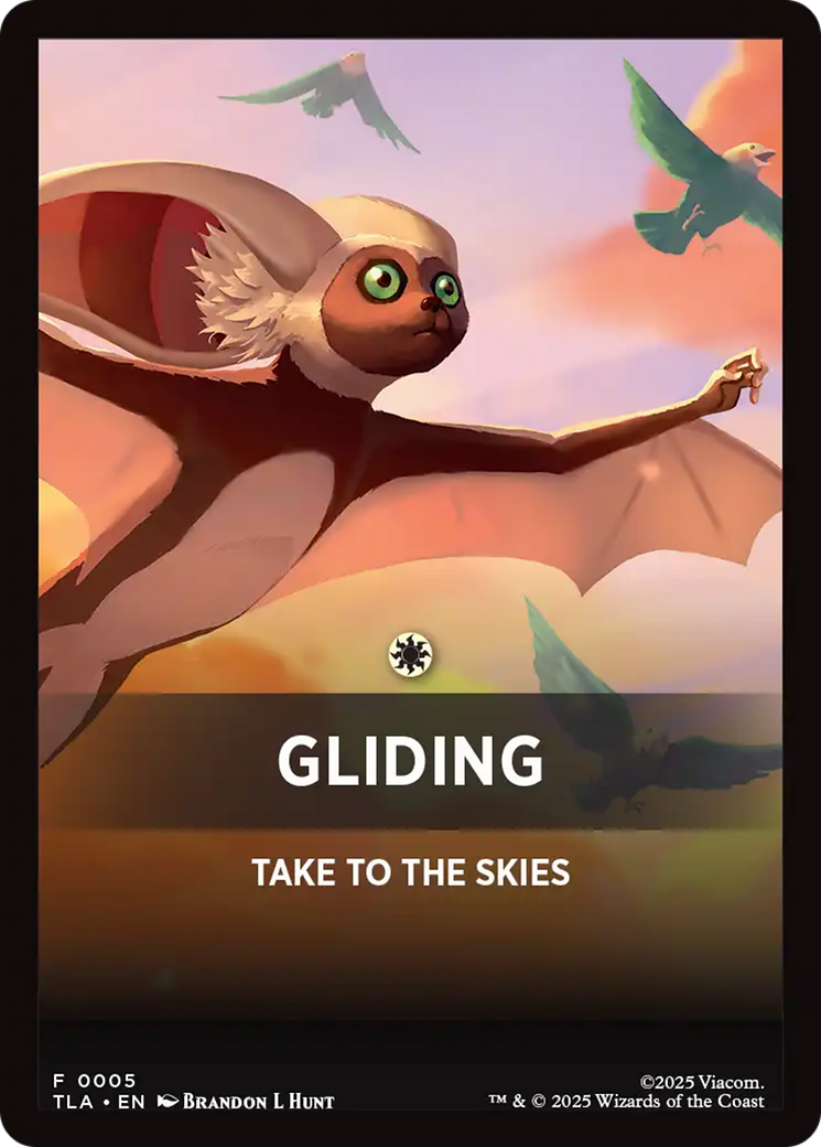 Gliding Theme Card [Avatar: The Last Airbender Tokens] | Magic Magpie