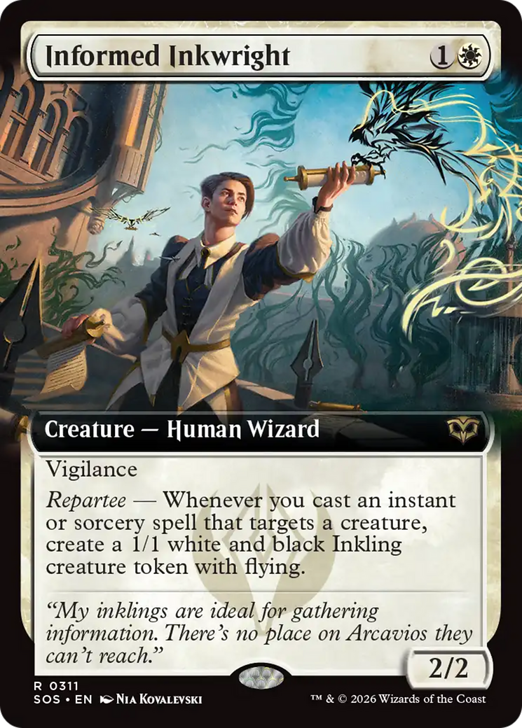 Informed Inkwright (Extended Art) [Secrets of Strixhaven] | Magic Magpie