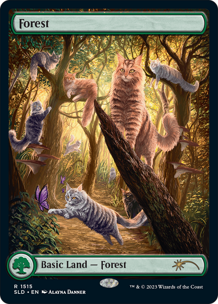 Forest (1515) [Secret Lair Commander Deck: Raining Cats and Dogs] | Magic Magpie