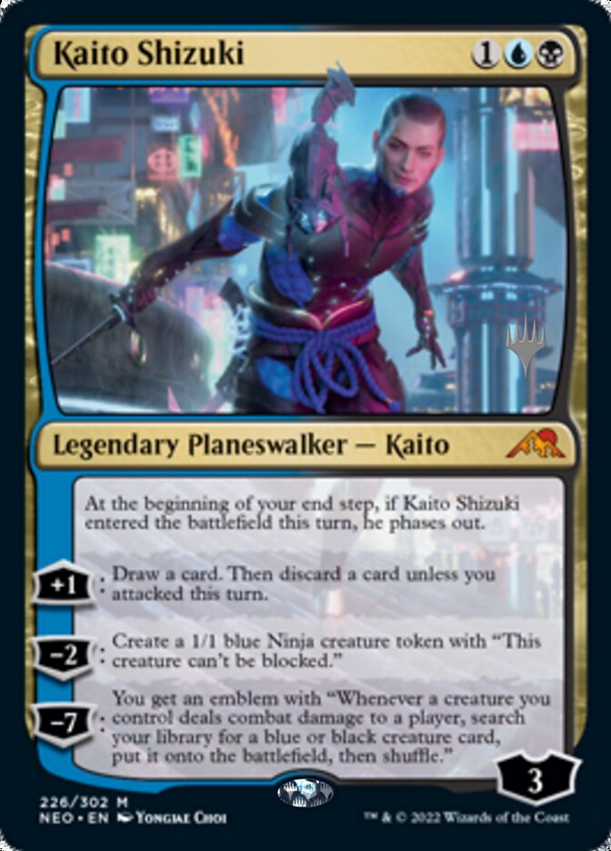 Kaito Shizuki (Promo Pack) [Kamigawa: Neon Dynasty Promos] | Magic Magpie