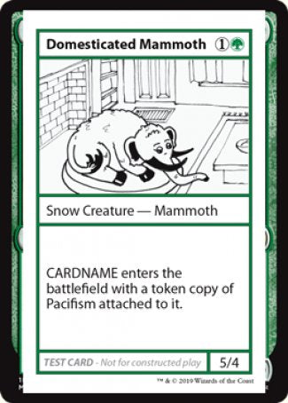 Domesticated Mammoth (2021 Edition) [Mystery Booster Playtest Cards] | Magic Magpie