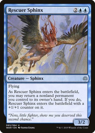 Rescuer Sphinx [War of the Spark] | Magic Magpie