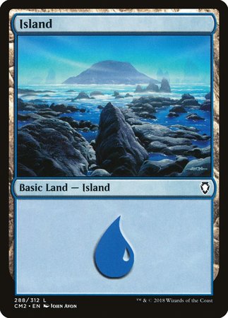 Island (288) [Commander Anthology Volume II] | Magic Magpie