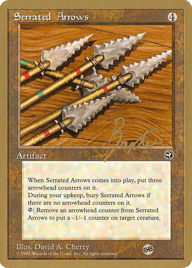 Serrated Arrows (George Baxter) (SB) [Pro Tour Collector Set] | Magic Magpie