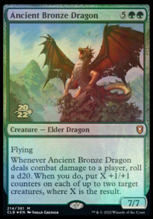 Ancient Bronze Dragon [Commander Legends: Battle for Baldur's Gate Prerelease Promos] | Magic Magpie