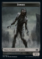 Zombie // Knight Double-sided Token [Double Masters 2022 Tokens] | Magic Magpie