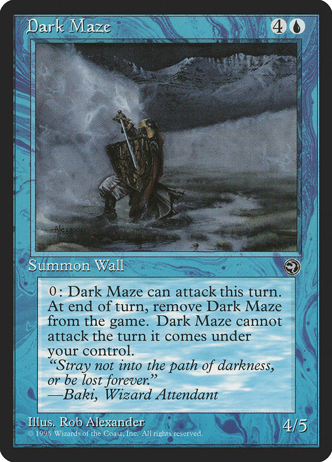 Dark Maze (Baki Flavor Text) [Homelands] | Magic Magpie