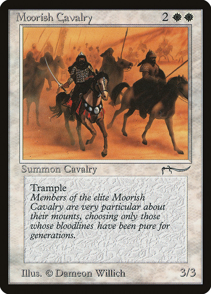 Moorish Cavalry (Light Mana Cost) [Arabian Nights] | Magic Magpie