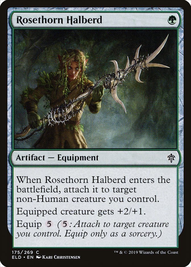 Rosethorn Halberd [Throne of Eldraine] | Magic Magpie