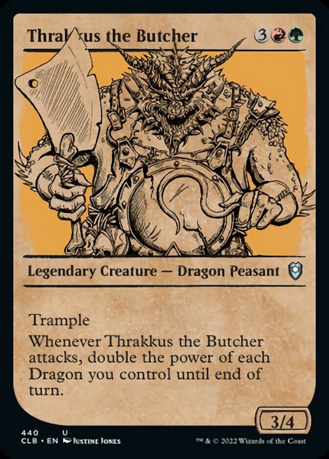 Thrakkus the Butcher (Showcase) [Commander Legends: Battle for Baldur's Gate] | Magic Magpie