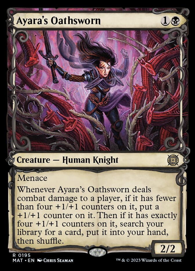 Ayara's Oathsworn (Showcase Halo Foil) [March of the Machine: The Aftermath] | Magic Magpie