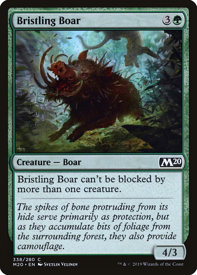 Bristling Boar [Core Set 2020] | Magic Magpie