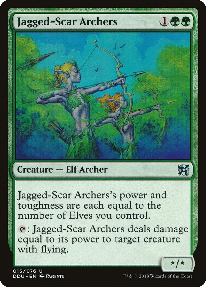 Jagged-Scar Archers [Duel Decks: Elves vs. Inventors] | Magic Magpie