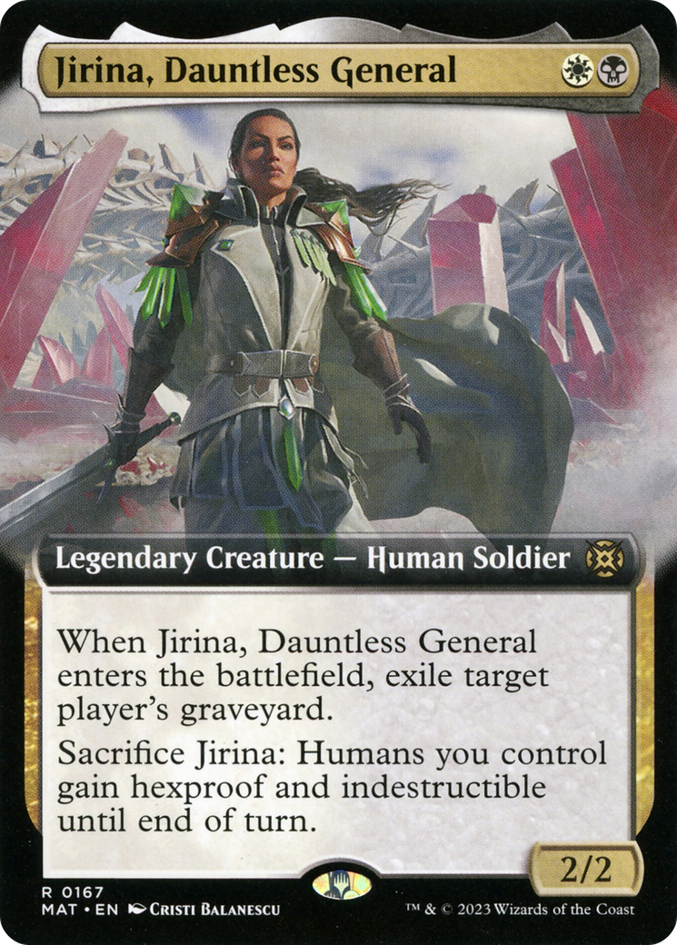 Jirina, Dauntless General (Extended Art) [March of the Machine: The Aftermath] | Magic Magpie