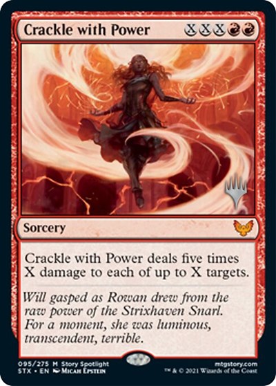 Crackle with Power (Promo Pack) [Strixhaven: School of Mages Promos] | Magic Magpie