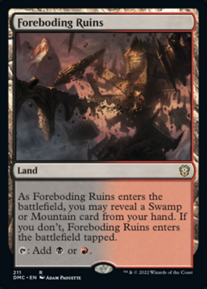 Foreboding Ruins [Dominaria United Commander] | Magic Magpie