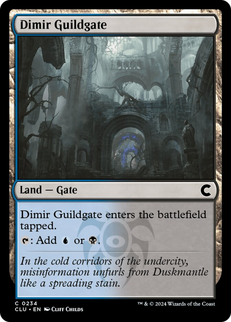 Dimir Guildgate [Ravnica: Clue Edition] | Magic Magpie