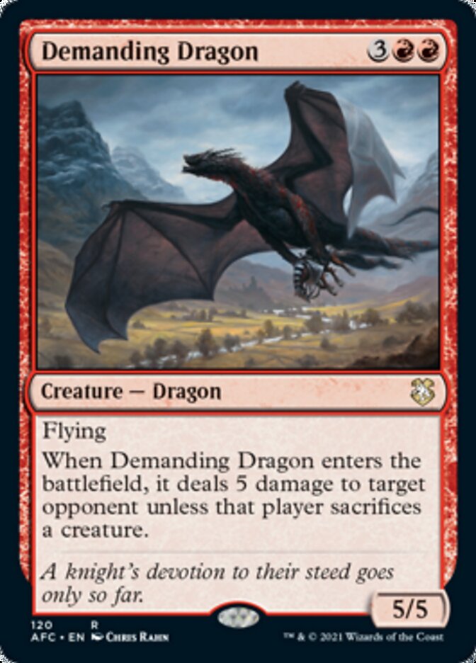 Demanding Dragon [Dungeons & Dragons: Adventures in the Forgotten Realms Commander] | Magic Magpie