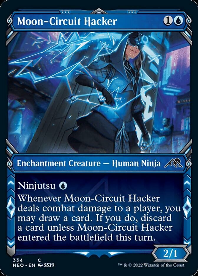Moon-Circuit Hacker (Showcase Ninja) [Kamigawa: Neon Dynasty] | Magic Magpie