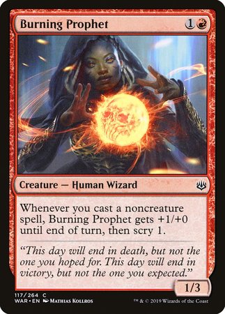 Burning Prophet [War of the Spark] | Magic Magpie