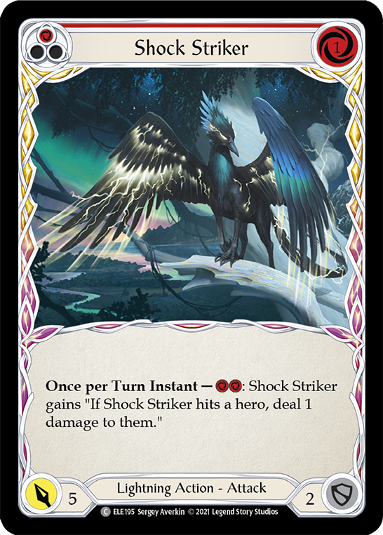 Shock Striker (Red) [ELE195] (Tales of Aria)  1st Edition Normal | Magic Magpie
