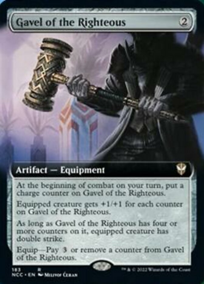 Gavel of the Righteous (Extended Art) [Streets of New Capenna Commander] | Magic Magpie