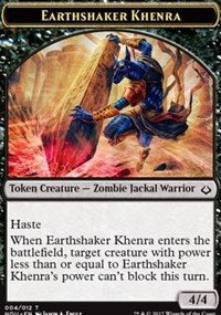 Earthshaker Khenra // Cat Double-sided Token [Hour of Devastation Tokens] | Magic Magpie