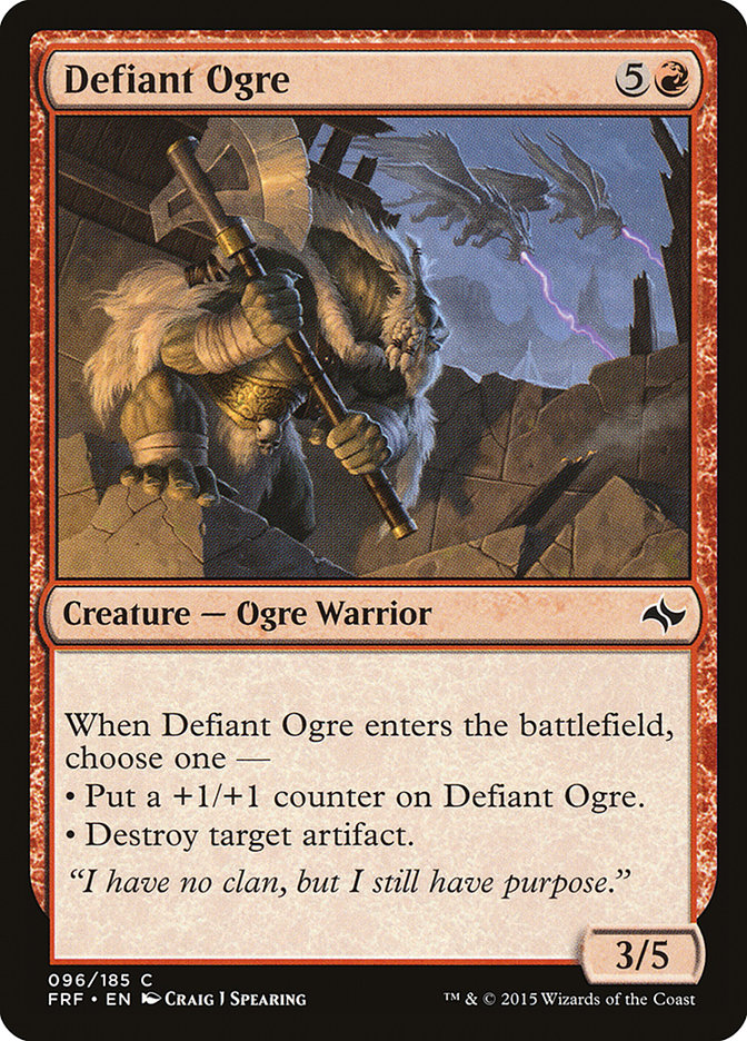 Defiant Ogre [Fate Reforged] | Magic Magpie